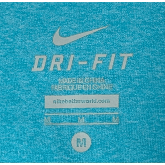 Nike Women’s Light Blue Dri-fit Active Running Jacket 3/4 Sleeves Sz M - Picture 3 of 7